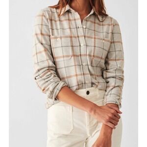 FAHERTY Legend Sweater Shirt Large Plaid Nature Outdoors Flannel Gorpcore Casual